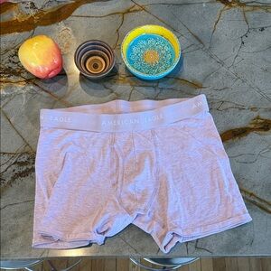 American Eagle Outfitters Men's Soft Gray Boxer Briefs